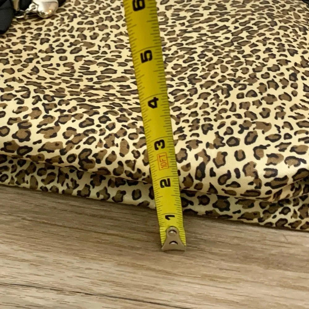 Leopard Bow Cosmetics Bag